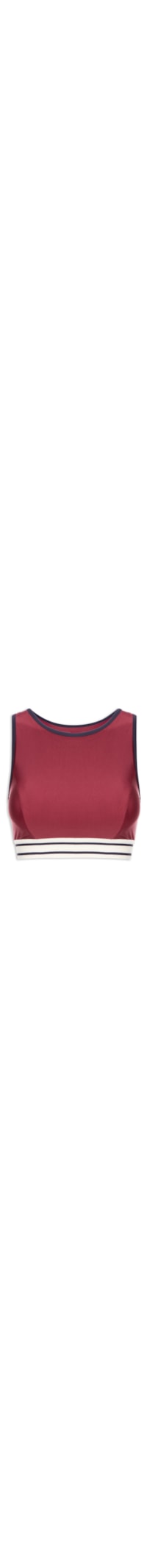 Top Alça Nadador Liso - Vinho