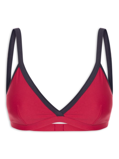 Top Alça Reta Body And Soul - Vermelho