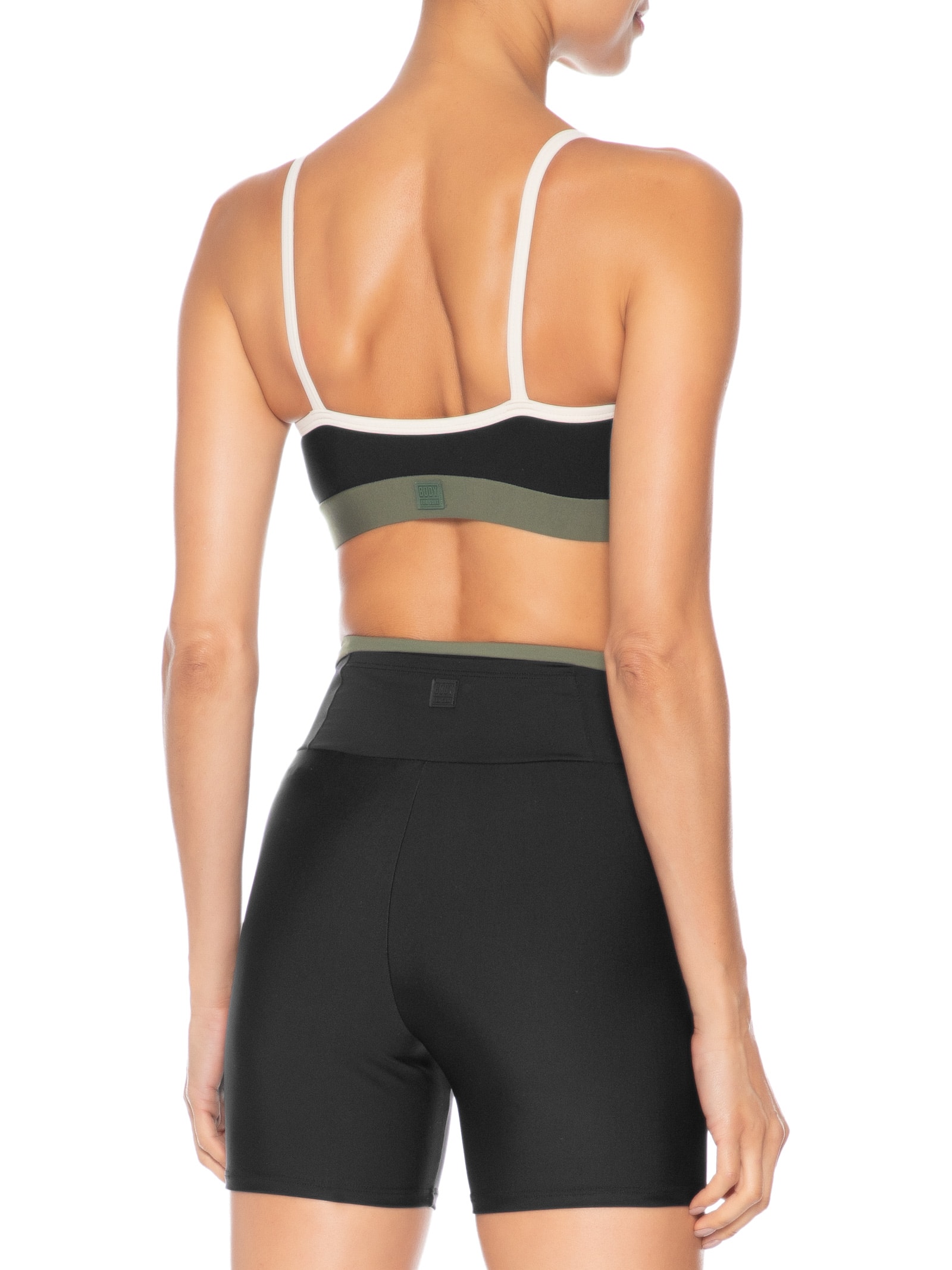 Top Alça Reta Liso Athleta Preto Body For Sure