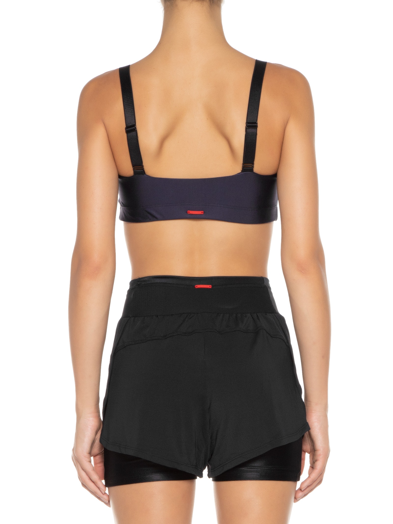 Top Alça Reta Liso Azul Body For Sure