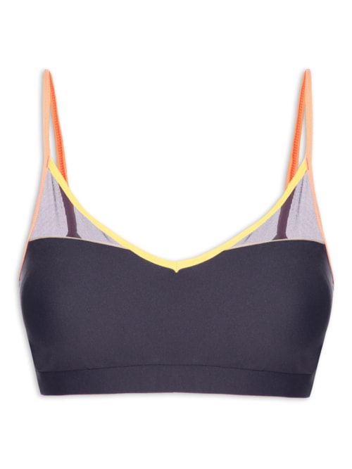 Top Alça Reta Liso – Azul