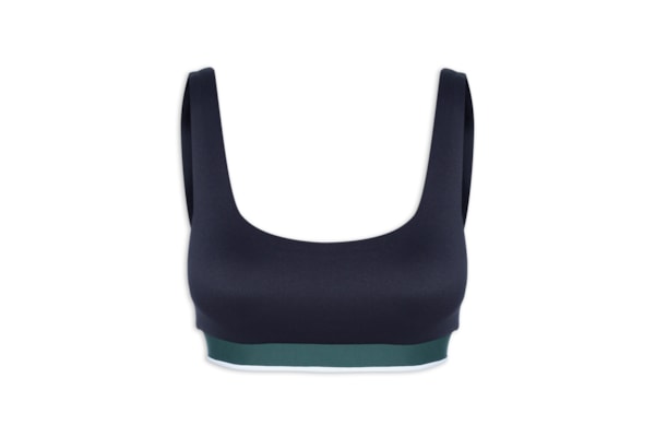 Top Alça Reta Liso - Azul