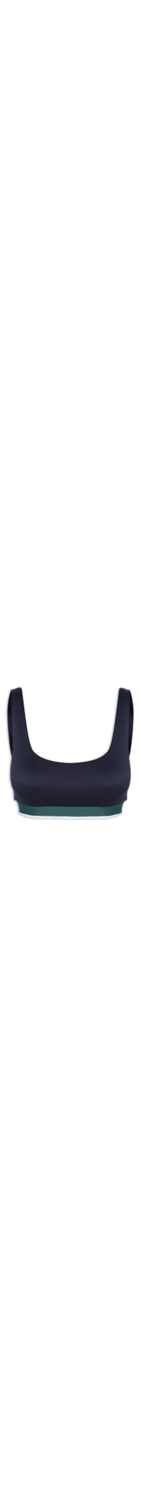 Top Alça Reta Liso - Azul