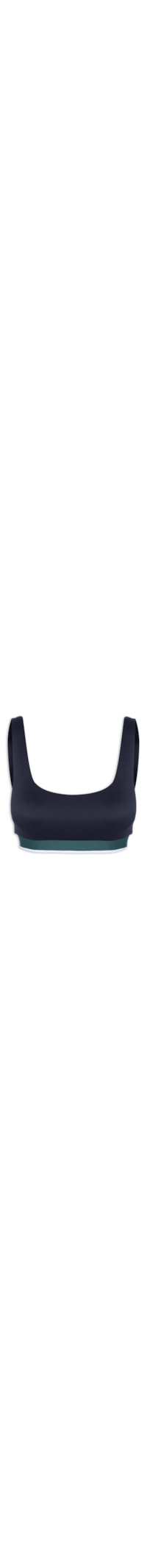 Top Alça Reta Liso - Azul