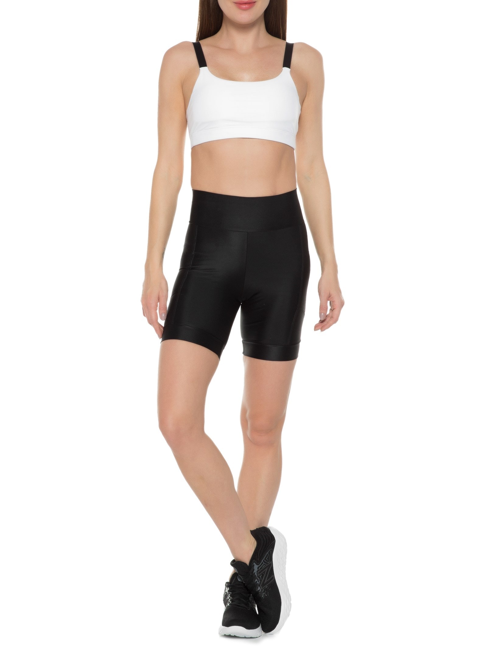 Top Alça Reta Liso Branco Body For Sure