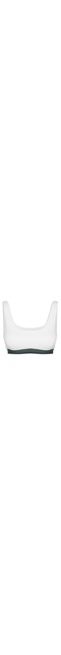 Top Alça Reta Liso - Branco