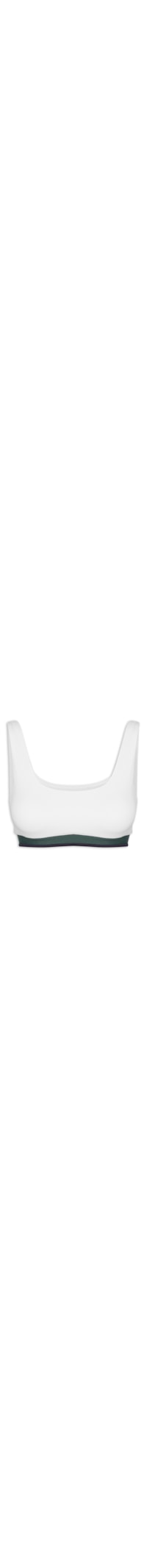 Top Alça Reta Liso - Branco