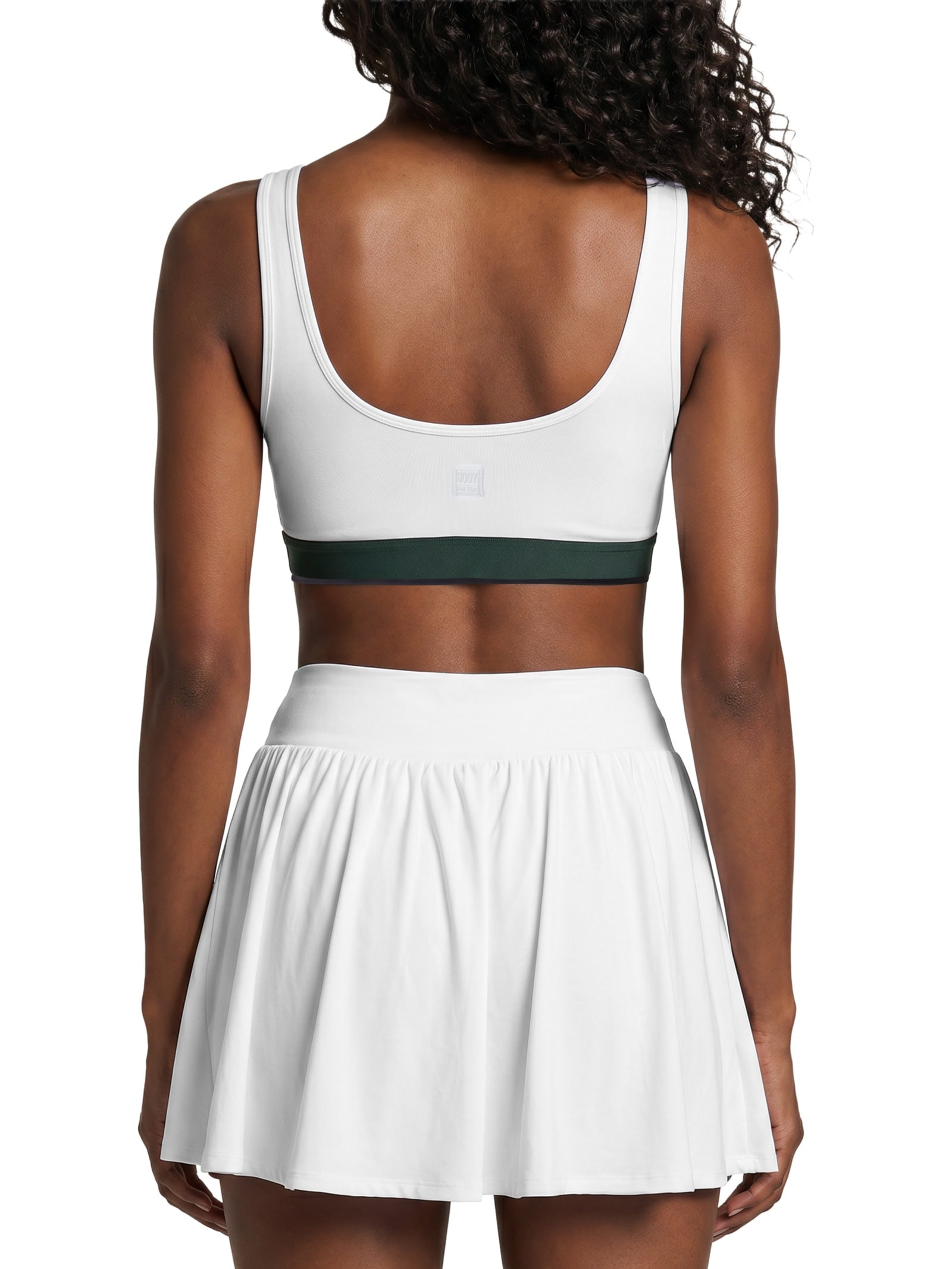 Top Alça Reta Liso Branco Body For Sure