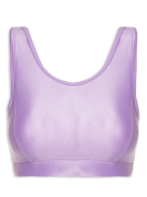 Top Alça Reta Liso – Lilás