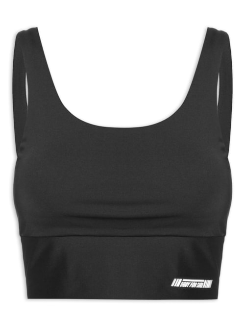 Top Alça Reta Liso Pace – Preto