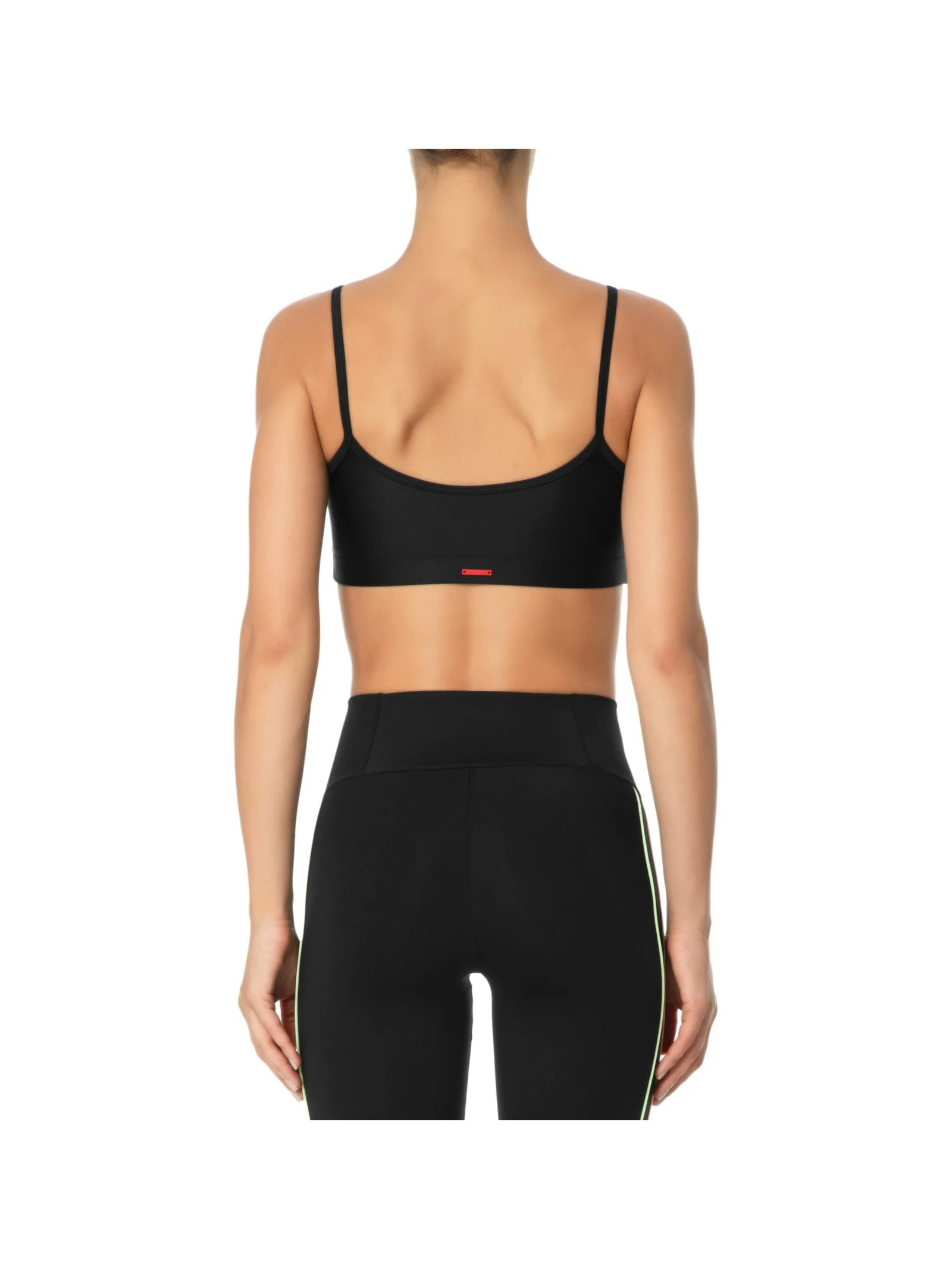 Top Alça Reta Liso Preto Body For Sure