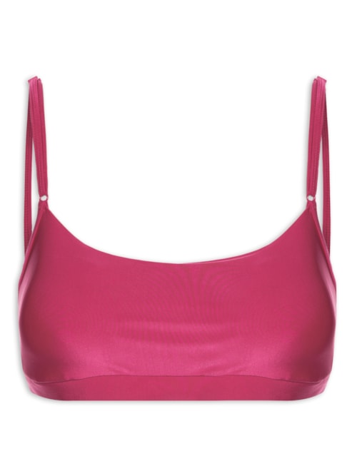 Top Alça Reta Liso – Rosa