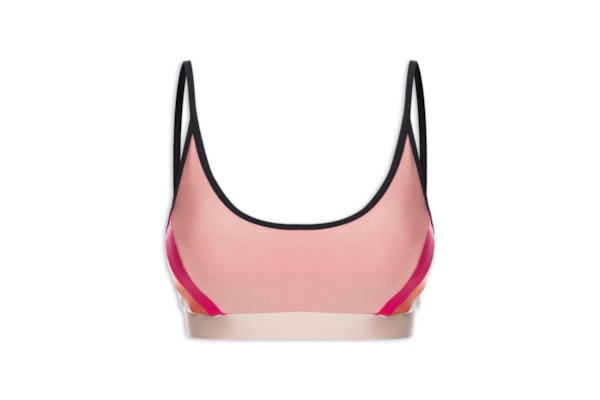 Top Alça Reta Liso - Rosa