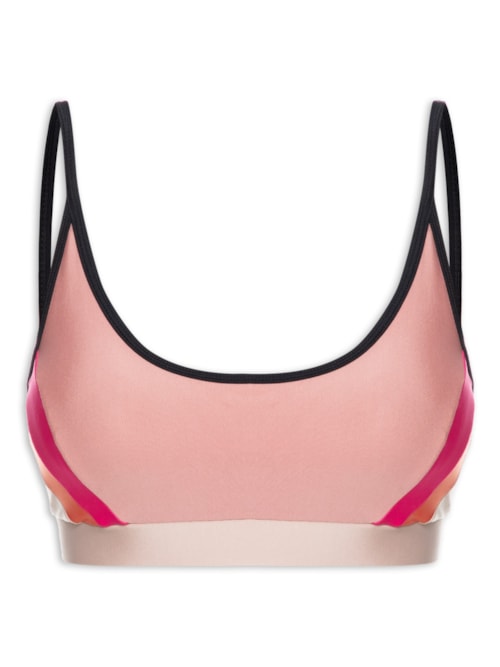 Top Alça Reta Liso – Rosa