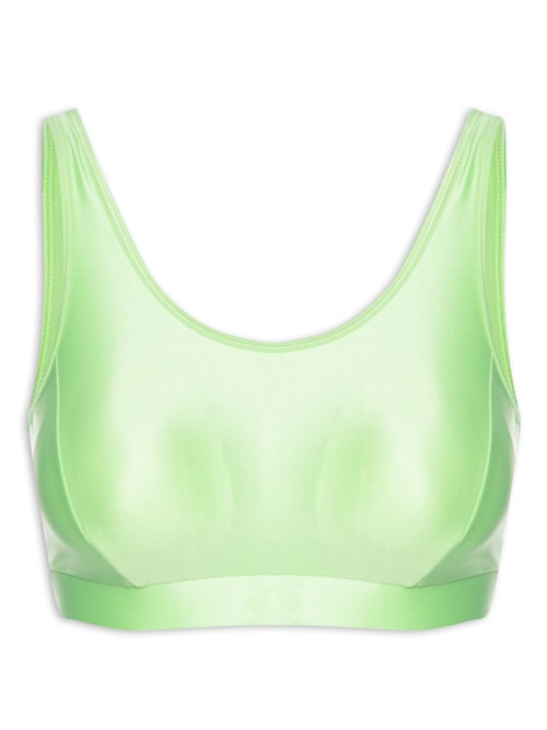 Top Alça Reta Liso – Verde