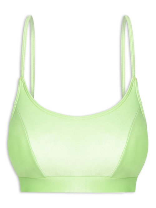 Top Alça Reta Liso – Verde