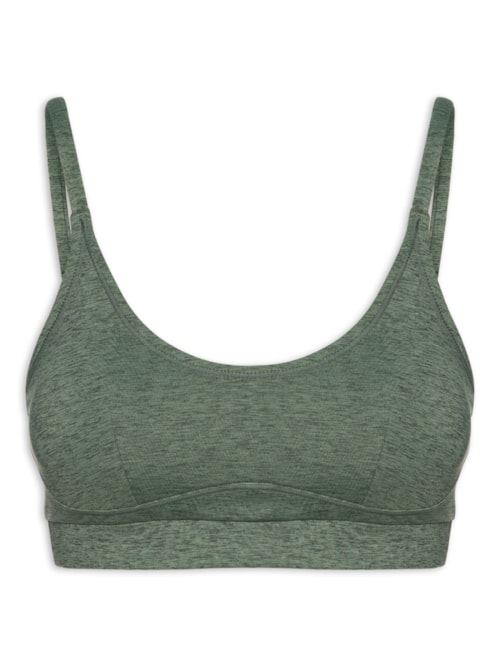 Top Alça Reta Liso – Verde