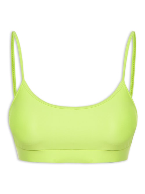 Top Alça Reta Liso – Verde