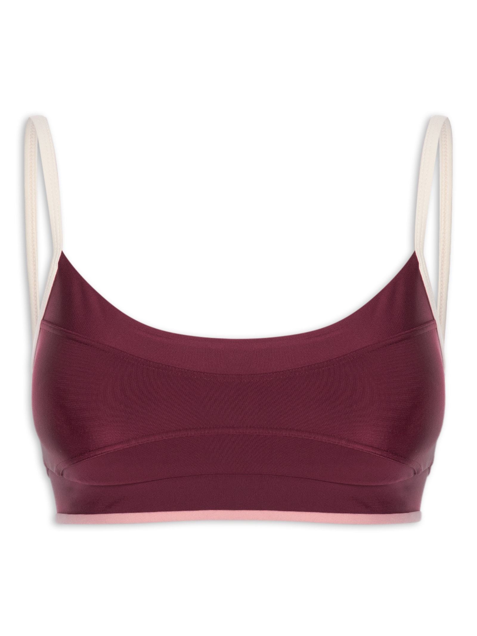 Top Alça Reta Liso Zen Roxo Body For Sure