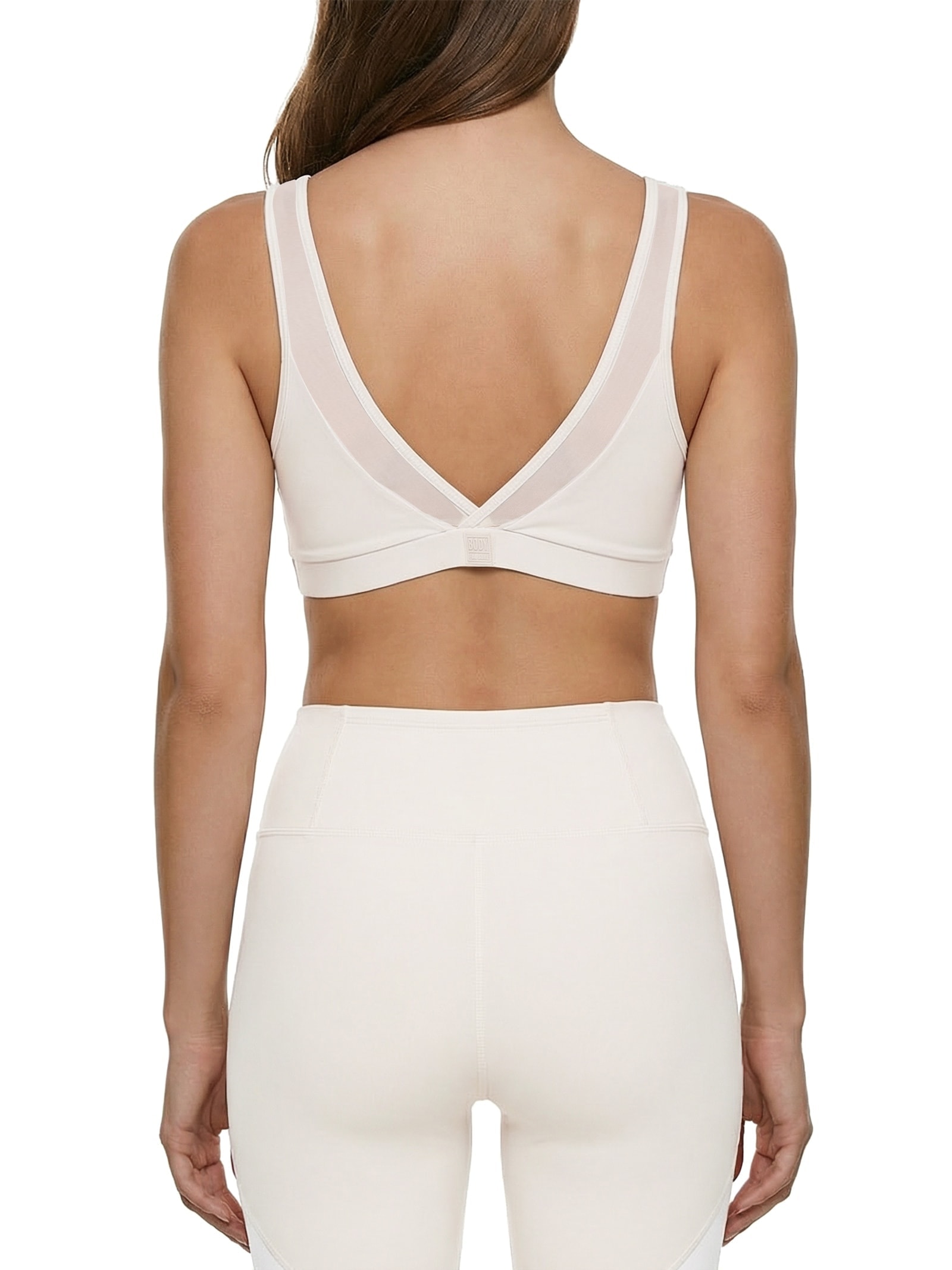 Top Alça Reto Liso Branco Body For Sure