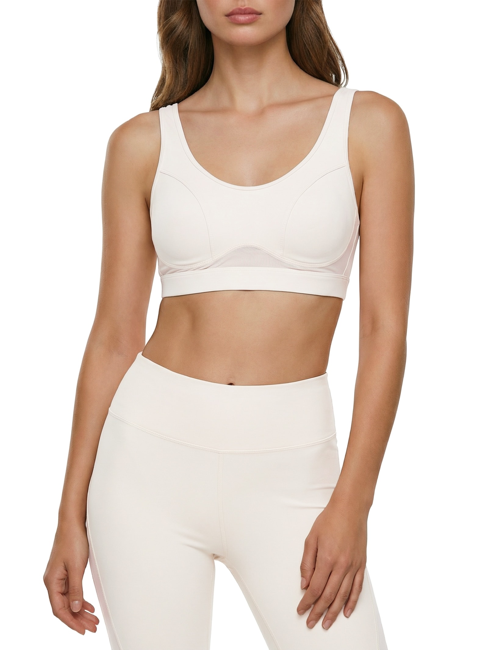 Top Alça Reto Liso Branco Body For Sure