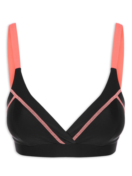 Top Alça Reto Liso - Preto