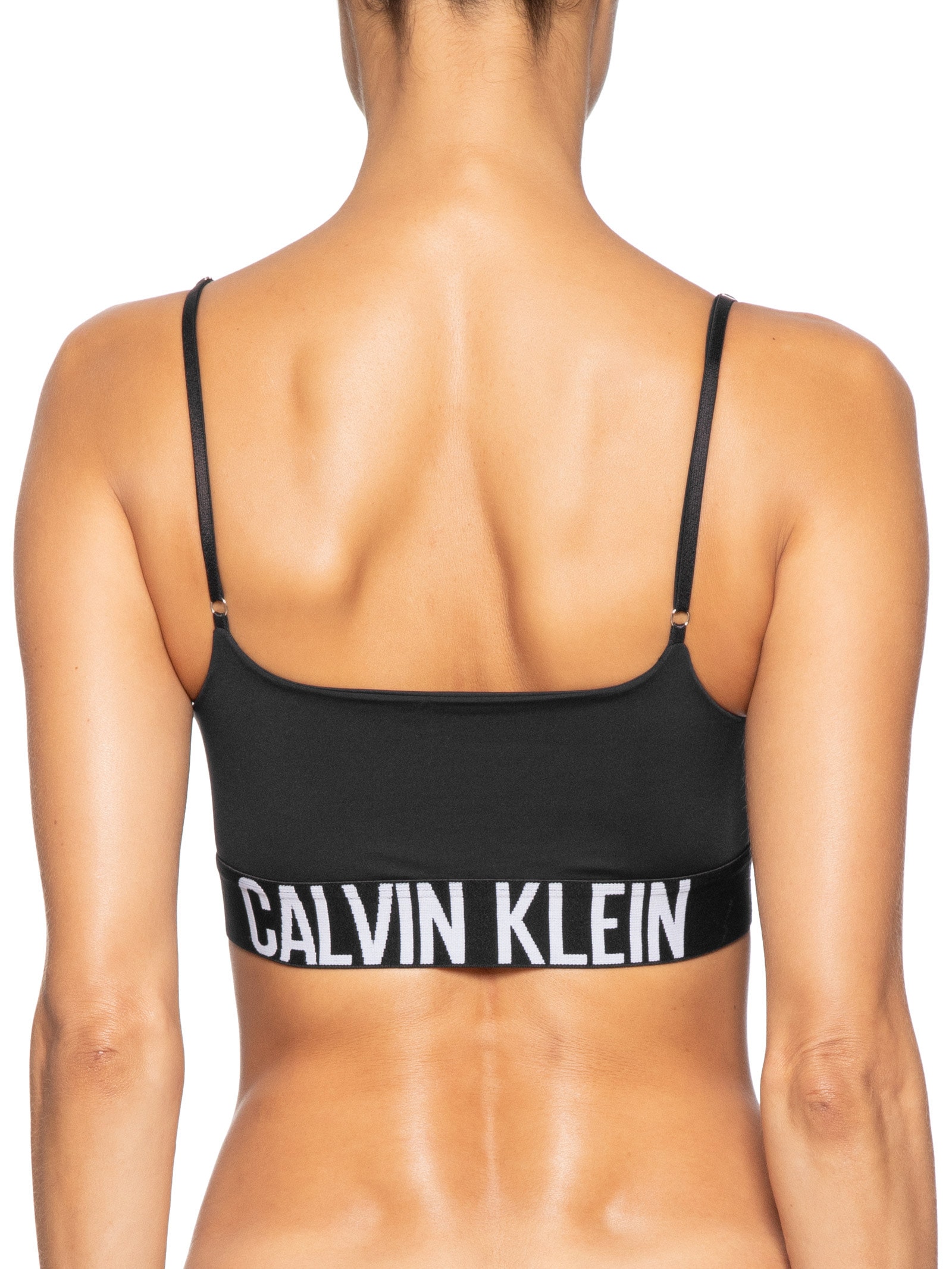 Top Alças Faixa Micro Intense Power Preto Calvin Klein Underwear