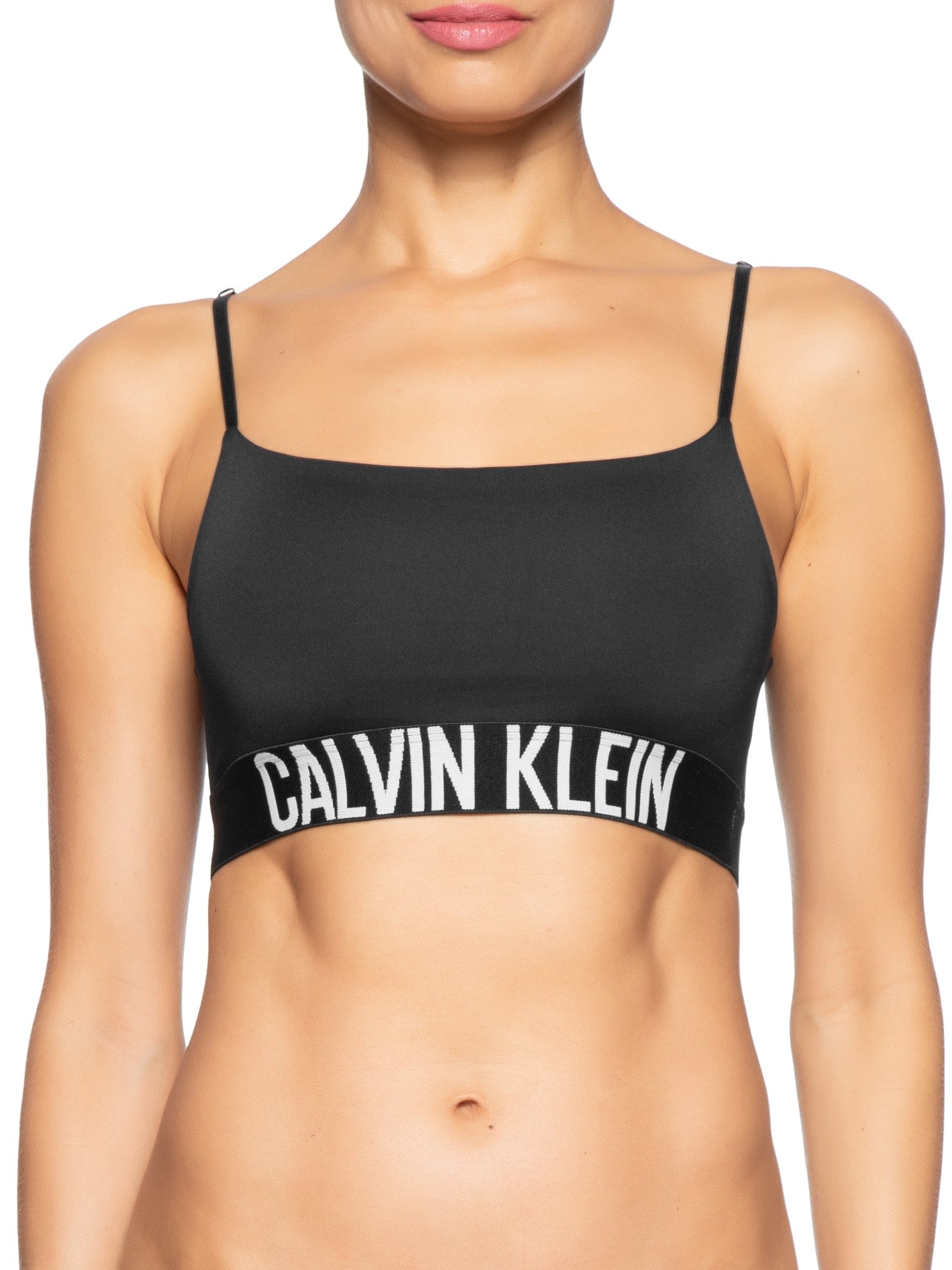 Top Alças Faixa Micro Intense Power Preto Calvin Klein Underwear