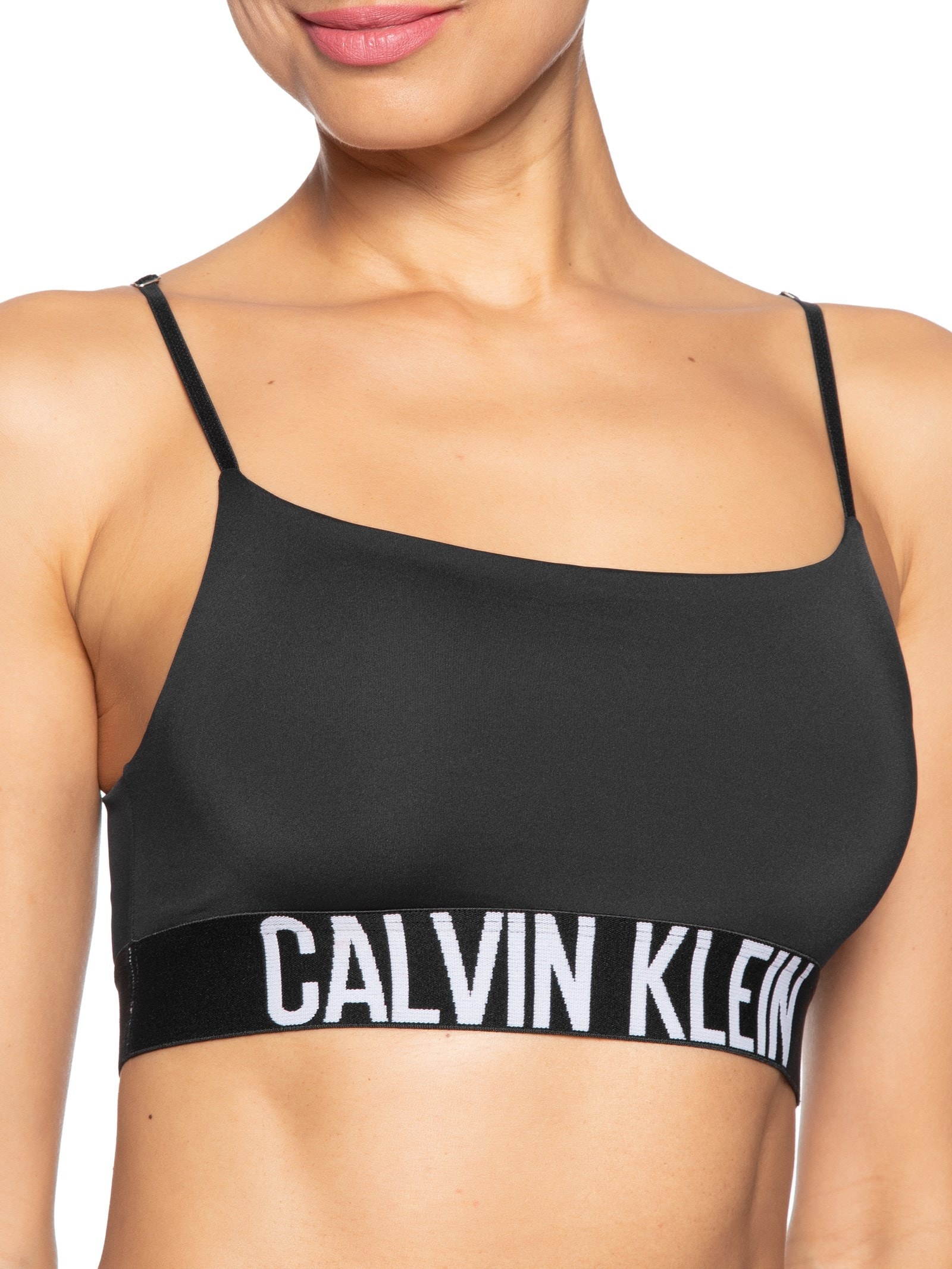 Top Alças Faixa Micro Intense Power Preto Calvin Klein Underwear