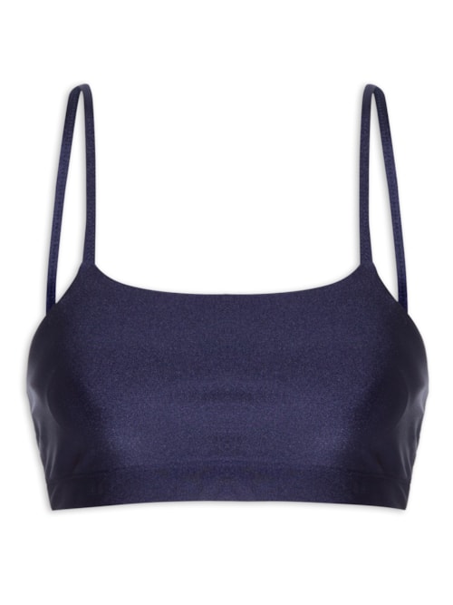 Top Alças Finas Basic – Azul
