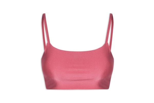 Top Alças Finas Basic Color - Rosa