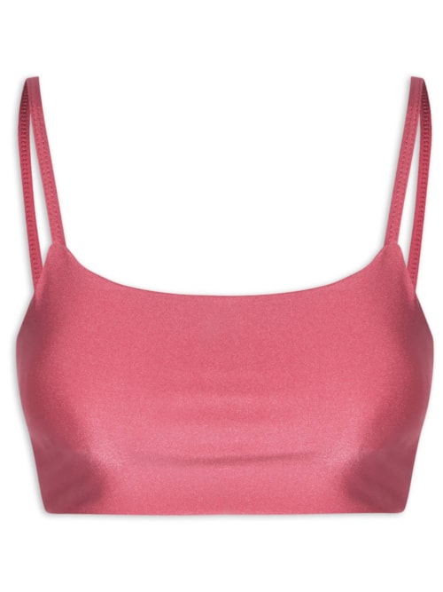 Top Alças Finas Basic Color – Rosa