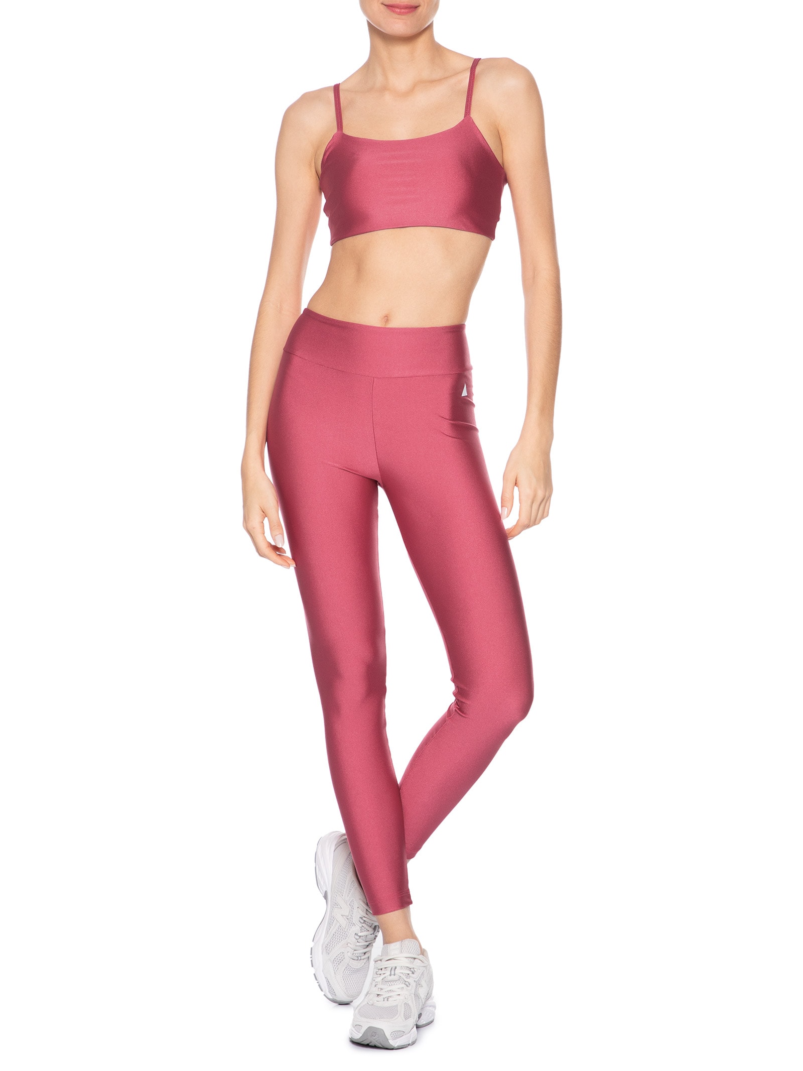 Top Alças Finas Basic Color Rosa Lauf