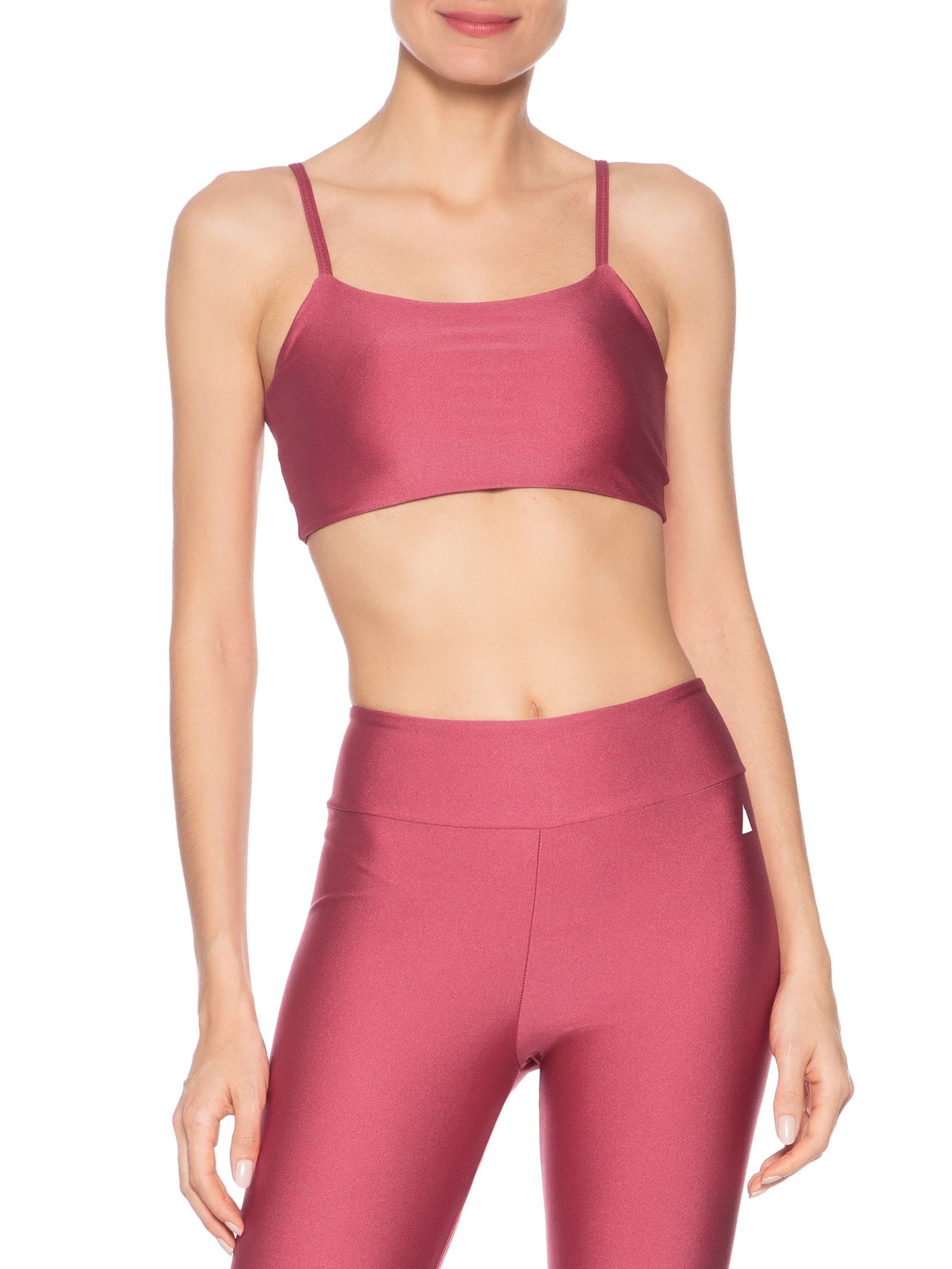 Top Alças Finas Basic Color Rosa Lauf