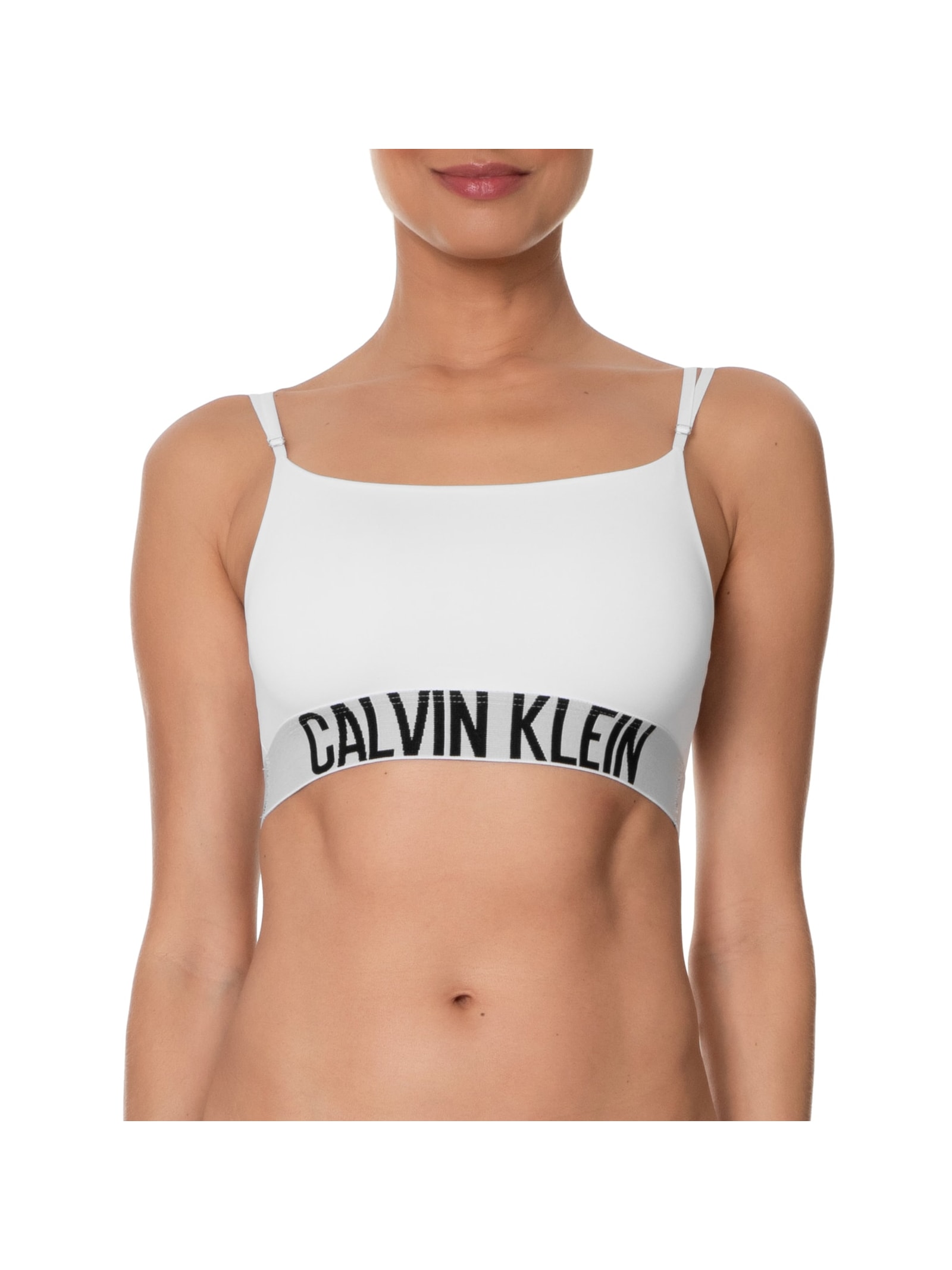 Top Alças Fixas Micro Intense Power Branco  Calvin Klein Underwear