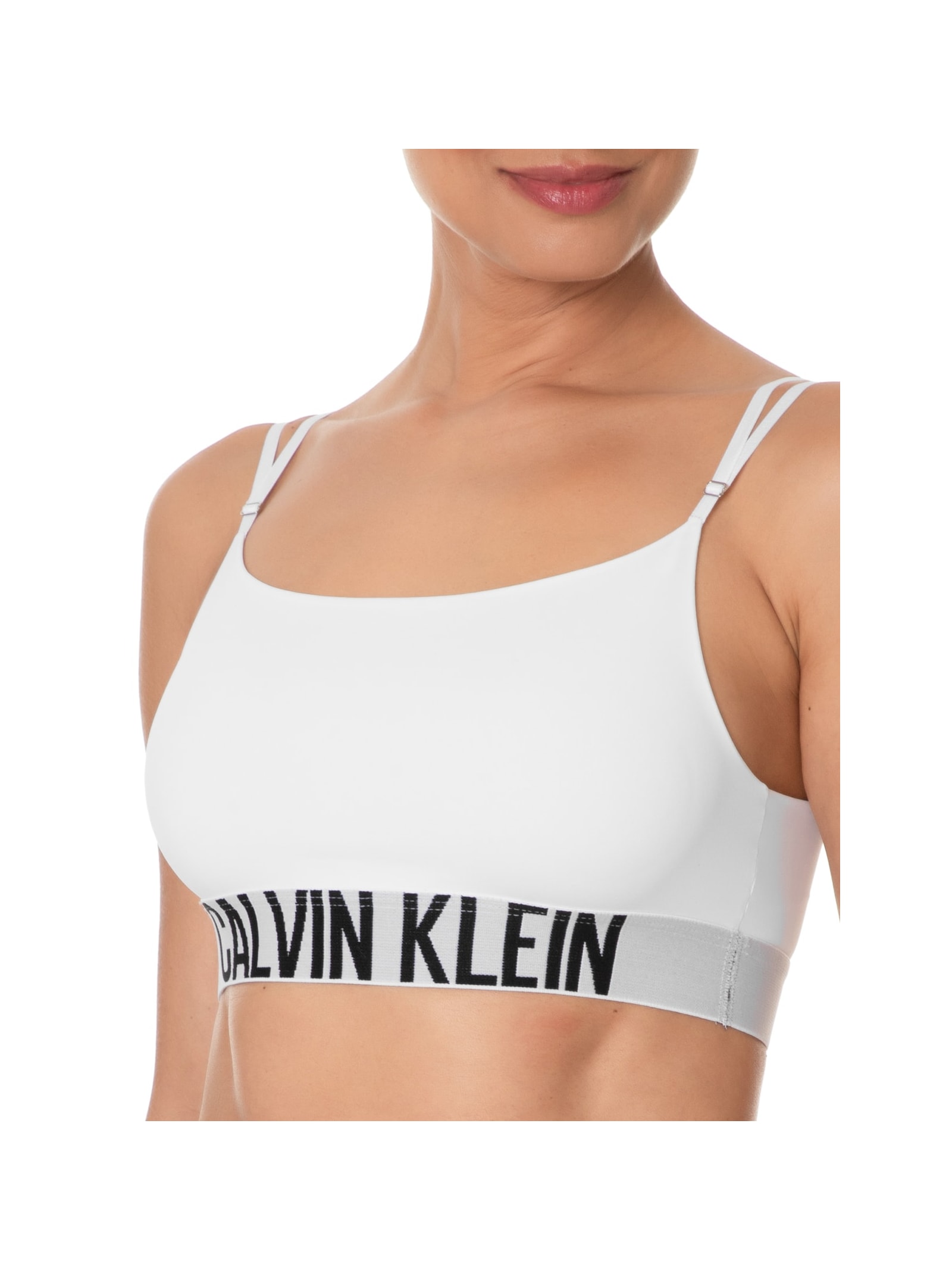 Top Alças Fixas Micro Intense Power Branco  Calvin Klein Underwear