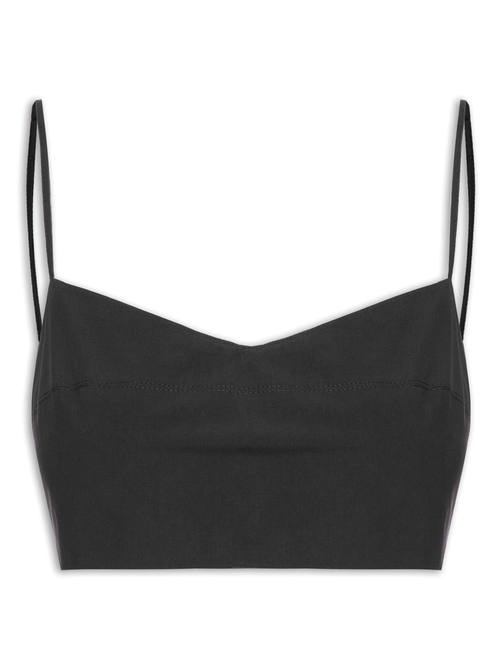 Top Algodão Recorte Busto Preto Dress To