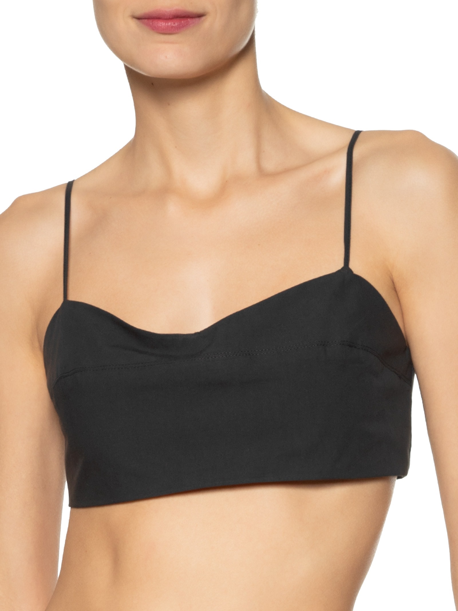 Top Algodão Recorte Busto Preto Dress To