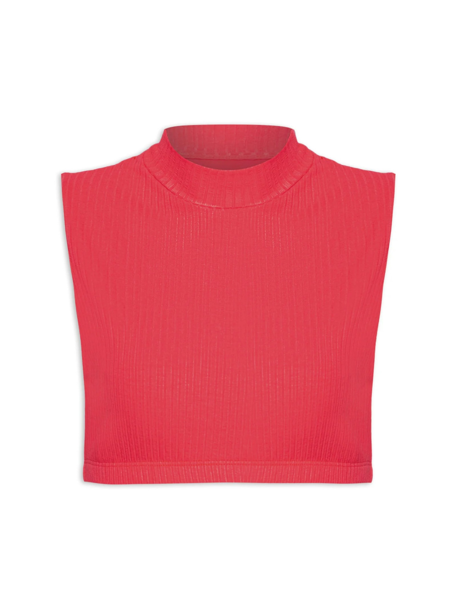 Top Aro Golinha Rib Vermelho Farm