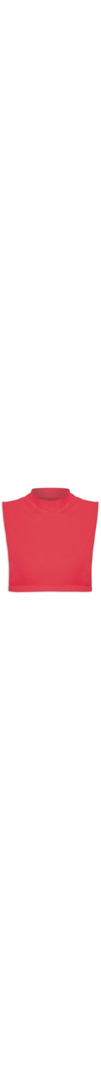 Top Aro Golinha Rib - Vermelho