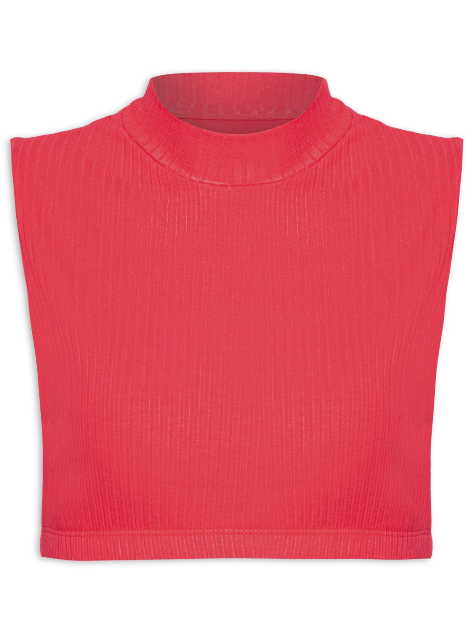 Top Aro Golinha Rib Vermelho Farm
