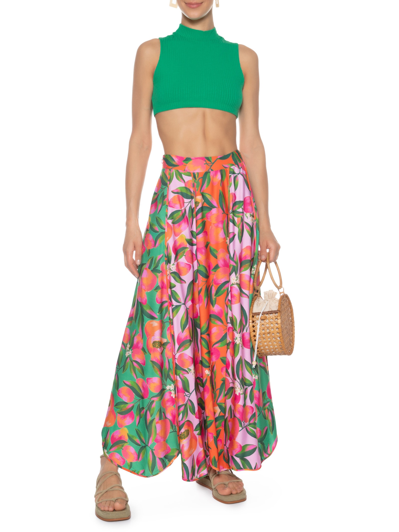 Top Aro Golinha Ribana Verde Farm