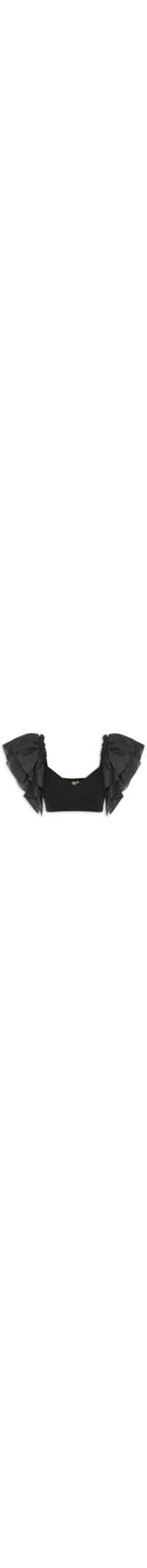 Top Babado - Preto