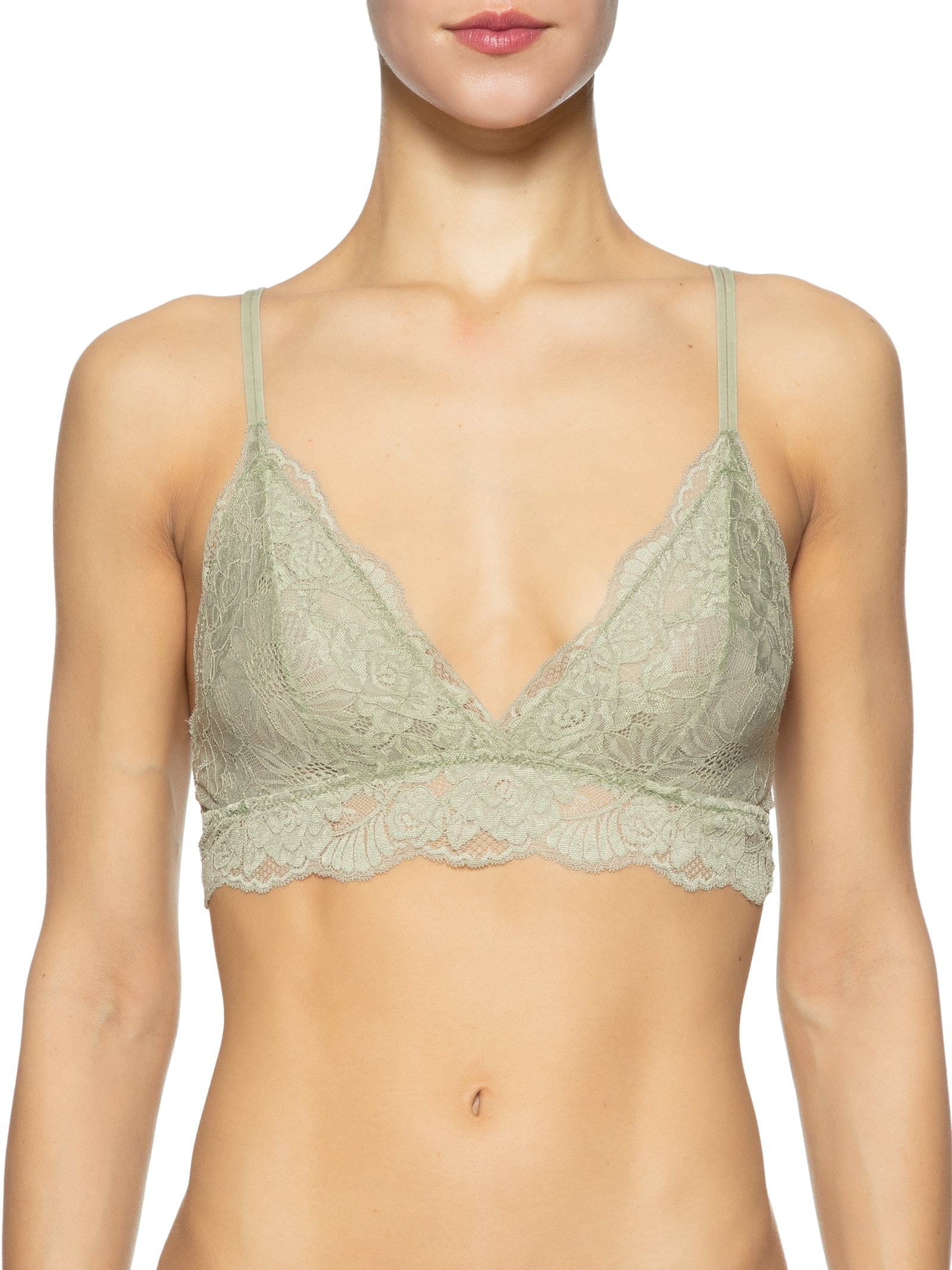 Top Básico Renda Verde Dress To