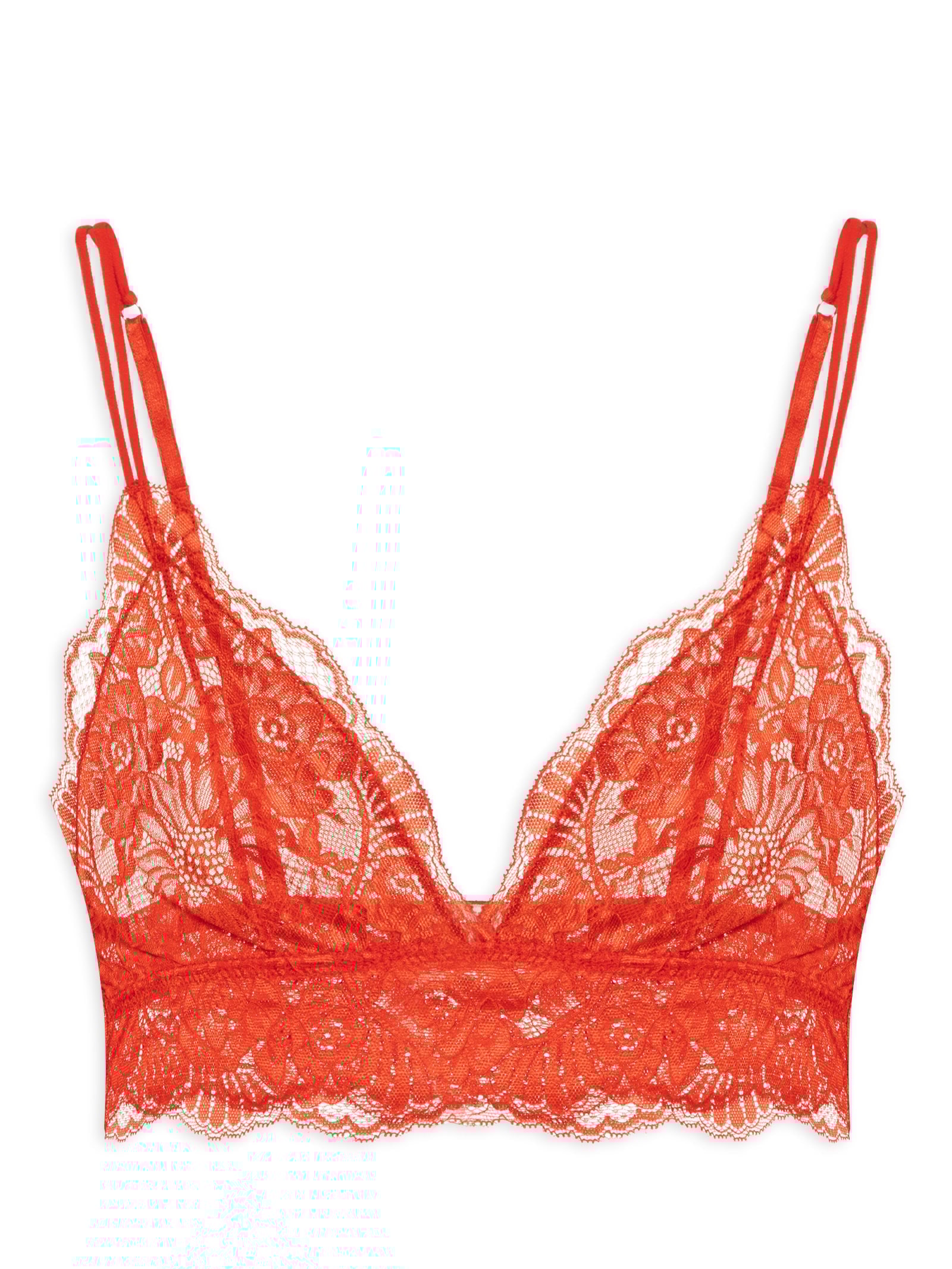 Top Básico Renda Vermelho Dress To