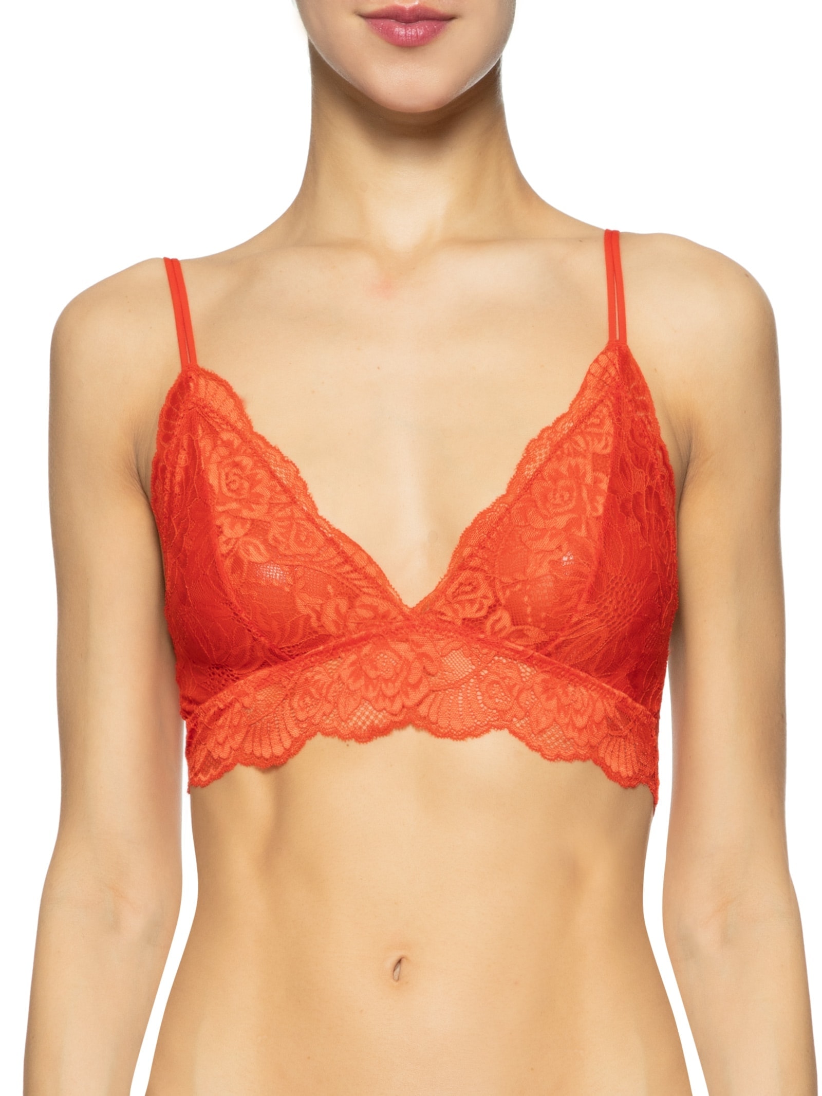 Top Básico Renda Vermelho Dress To