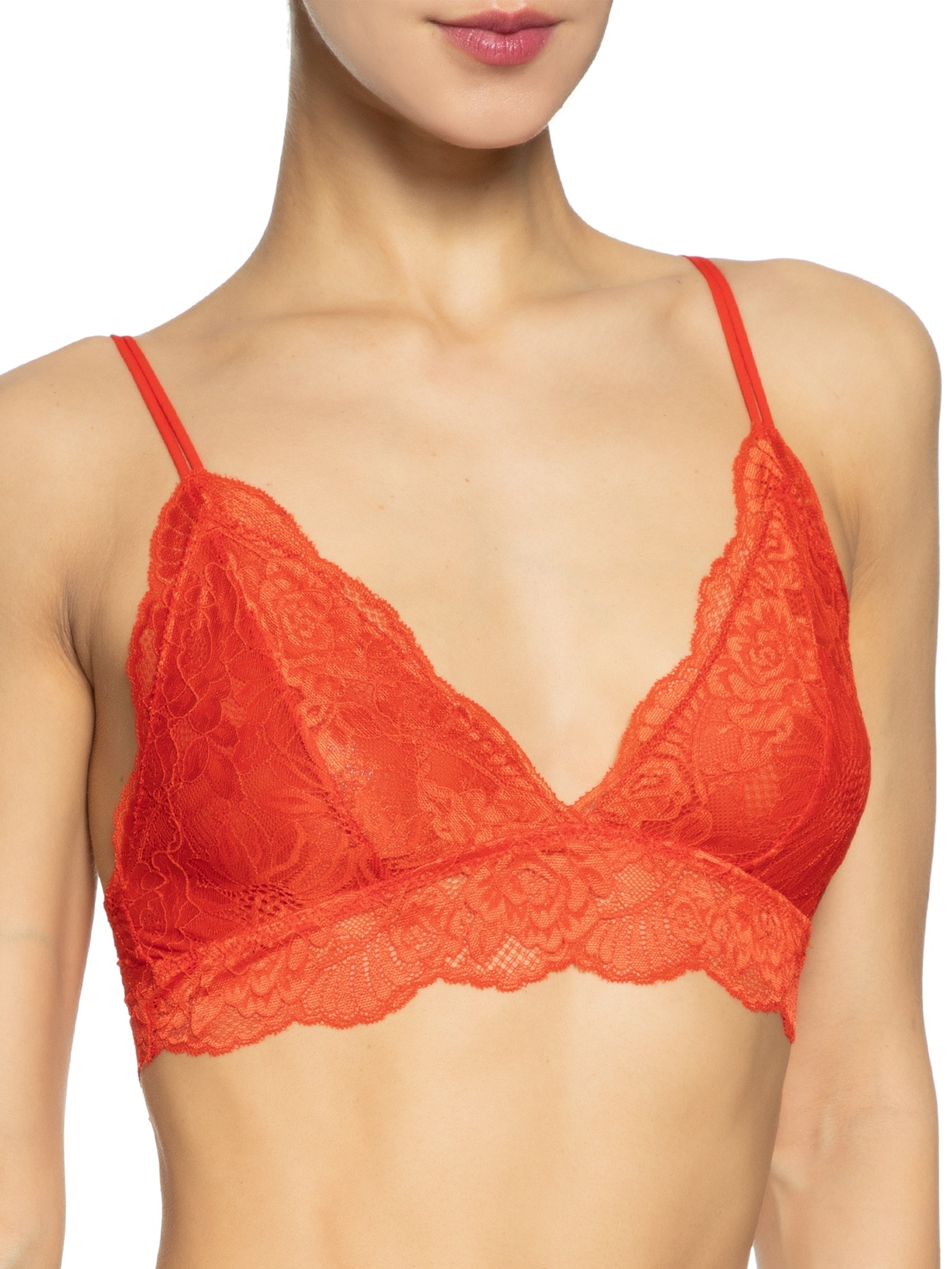 Top Básico Renda Vermelho Dress To