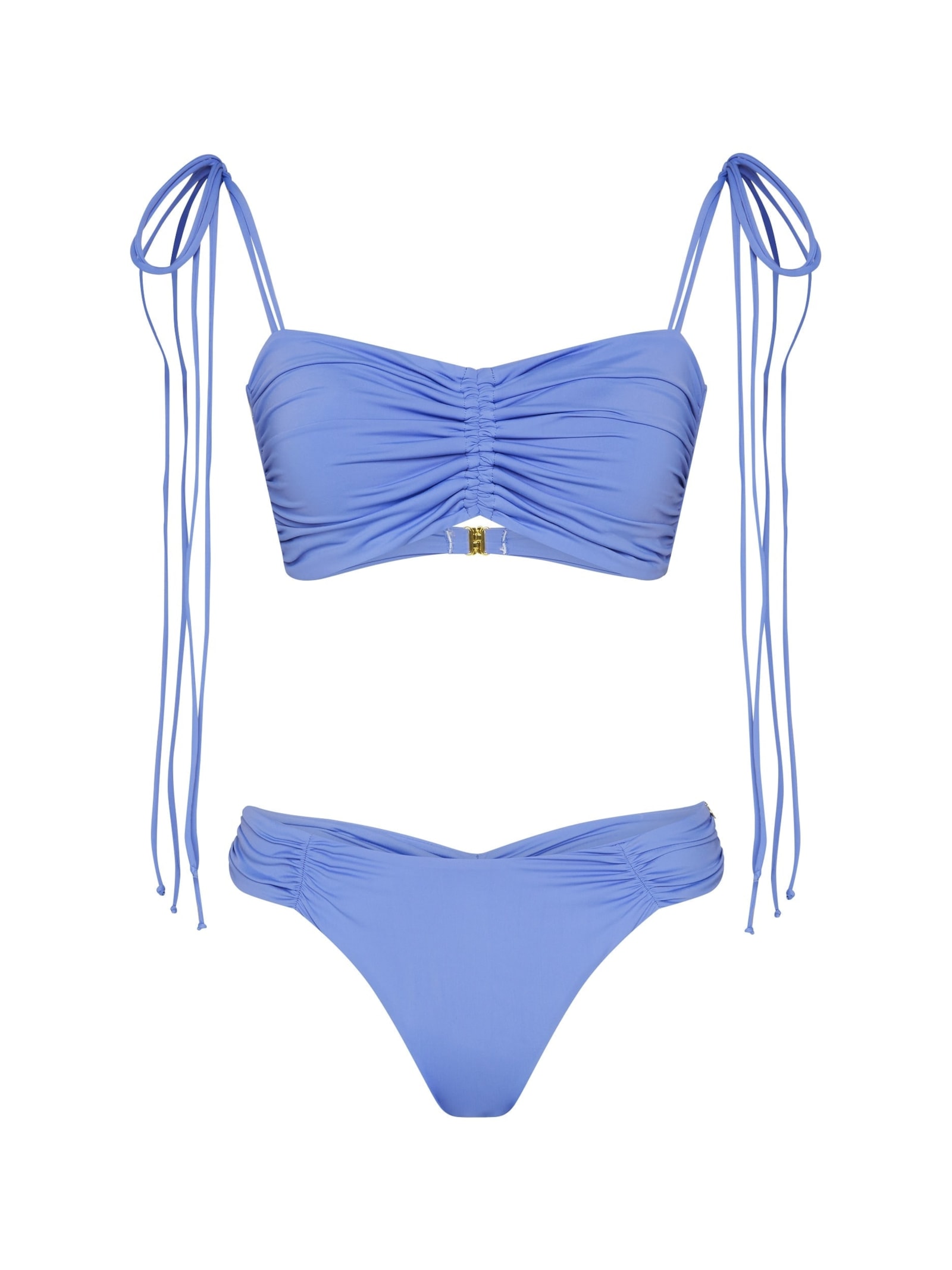 top biquíni bandeau com lacinhos bio artemis lazuli Suntime