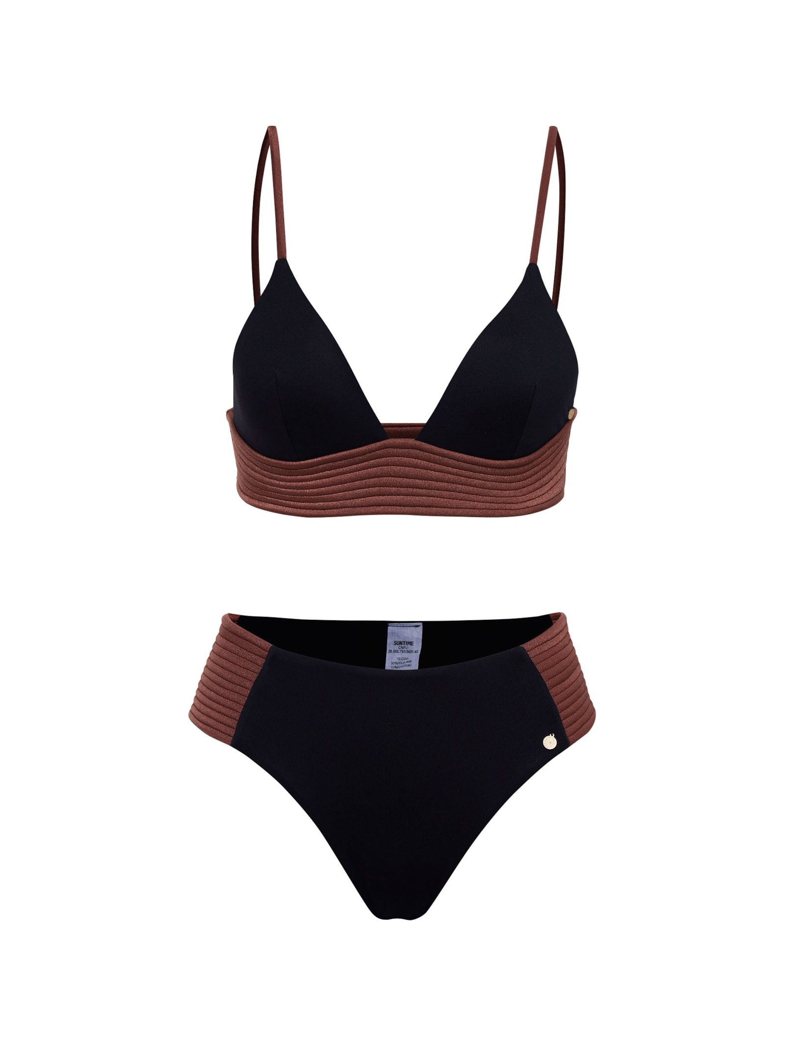 top biquíni Falésias Fabi Preto Suntime