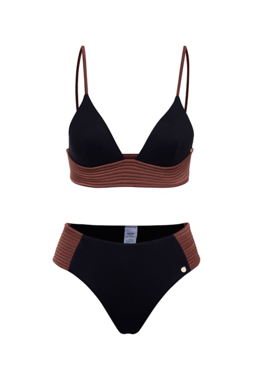 top biquíni Falésias Fabi Preto